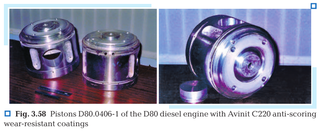 D80 diesel pistons with Avinit C220 coating
