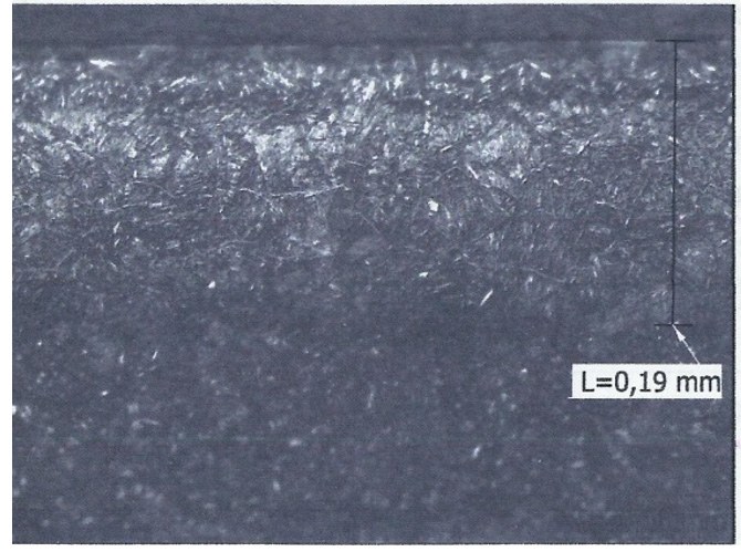 Duplex-treated layer cross-section