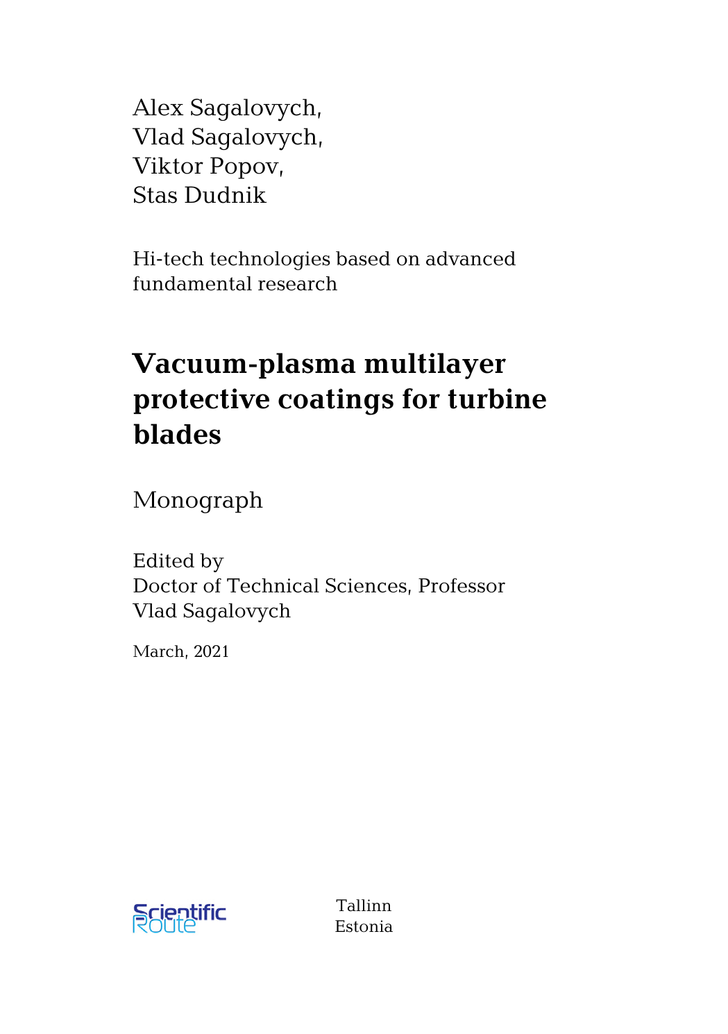 Turbine blade coatings monograph