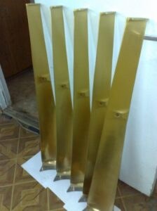 Coated turbine blades